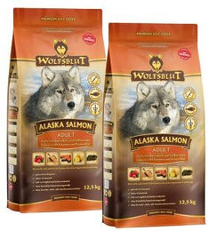 Produktbild von Wolfsblut Trockenfutter Hund Alaska Salmon Lachs getreidefrei und glutenfrei 25 kg - 2 x 12,5 kg