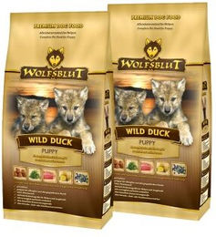 Produktbild von Wolfsblut Trockenfutter Hund Junior Ente Getreidefrei 2x2 kg - 2 x 2 kg
