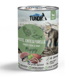 Wolfsblut Tundra Hundefutter Puppy Pute Ente Forelle getreidefrei 6 x 400 g - 6 x 400 g – Bild 1 von 3