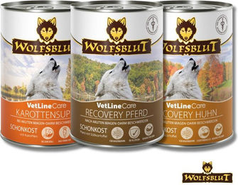 Wolfsblut Vetline Care Schonkost Nassfutter für Hunde mit Pferd, Huhn und Karottensuppe zur Magen-Darm-Unterstützung 6x395g – Bild 1 von 2