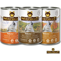 Produktbild von Wolfsblut Vetline Care Schonkost Nassfutter für Hunde mit Pferd, Huhn und Karottensuppe zur Magen-Darm-Unterstützung 6x395g