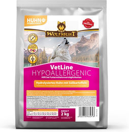 Wolfsblut VetLine Hypoallergenes Trockenfutter für erwachsene Hunde mit hydrolysiertem Huhn getreidefrei 2 kg – Bild 1 von 2