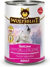 Wolfsblut VetLine Hypoallergenic Nassfutter für erwachsene Hunde Pferd mit Süßkartoffeln getreidefrei monoprotein 6x395g - 6 x 395 g – Bild 1 von 5