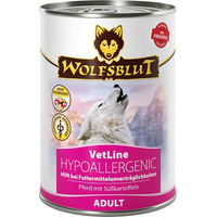 Produktbild von Wolfsblut VetLine Hypoallergenic Pferd Getreidefrei 6x395g - 6 x 395 g