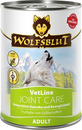 Produktbild von Wolfsblut VetLine Joint Care Nassfutter Truthahn Getreidefrei 6x395g - 6 x 395 g