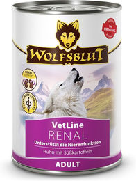Wolfsblut VetLine Renal Diätfutter Nassfutter für erwachsene Hunde zur Unterstützung der Nieren und des Harntrakts 6x395 g - 6 x 395 g – Bild 1 von 2