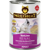 Produktbild von Wolfsblut VetLine Renal Hund Nassfutter Huhn Getreidefrei 6x395g - 6 x 395 g