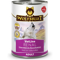 Produktbild von Wolfsblut VetLine Renal Hund Nassfutter Huhn Veterinärdiät für Nieren Adult 6 x 395 g - 6 x 395 g