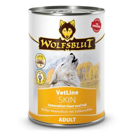 Wolfsblut VetLine Skin & Coat Nassfutter für Hunde Adult Fisch Getreidefrei Hypoallergen Veterinärdiät 6 x 395g - 6 x 395 g – Bild 1 von 2