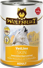 Produktbild von Wolfsblut VetLine Skin Hund Weißer Meeresfisch Getreidefrei 6x395g - 6 x 395 g
