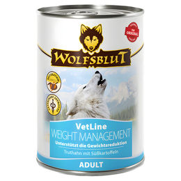 Wolfsblut VetLine Weight Management Nassfutter für Hunde Adult Truthahn Getreidefrei Diätfutter 6 x 395 g - 6 x 395 g – Bild 1 von 4