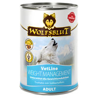 Produktbild von Wolfsblut VetLine Weight Management Nassfutter für Hunde Adult Truthahn Getreidefrei Diätfutter 6 x 395 g - 6 x 395 g