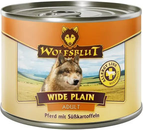 Wolfsblut Wide Plain Adult Hundefutter Pferd mit Stückchen in Sauce getreidefrei hypoallergen 6 x 200 g - 6 x 200 g – Bild 1 von 5