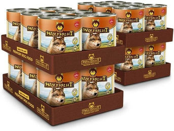 Wolfsblut Wide Plain Adult Hypoallergenes Nassfutter mit Pferd für Hunde Getreidefrei 24x800g – Bild 1 von 2