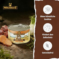 Produktbild von Wolfsblut Wide Plain Adult Nassfutter für Hunde Pferd 6x200g Getreidefrei und Glutenfrei