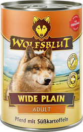 Produktbild von Wolfsblut Wide Plain Hundefutter Adult Getreidefrei 12x395g