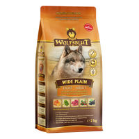 Produktbild von Wolfsblut Wide Plain Light Hundetrockenfutter Pferd Adult 2 kg - 3 x 2 kg