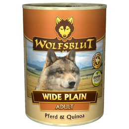 Produktbild von Wolfsblut Wide Plain Pferd und Quinoa Stückchen in Sauce für adulte Pferde 395 g 6er Pack - 6 x 395 g