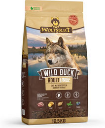 Wolfsblut Wild Duck Adult Large Breed Hundetrockenfutter Ente Getreidefrei 12,5 kg - 12,5 kg – Bild 1 von 12