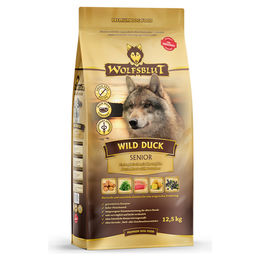 Wolfsblut Wild Duck Senior Hundetrockenfutter Ente Getreidefrei 12,5 kg - 12,5 kg – Bild 1 von 5