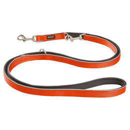 Wolters Active Pro Comfort Hundeführleine aus Nylon rot orange grau XL - 200 cm – Bild 1 von 7