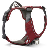 Produktbild von Wolters Active Pro Comfort Hundegeschirr aus Nylon in Rot-Grau Größe 40-47,5 cm