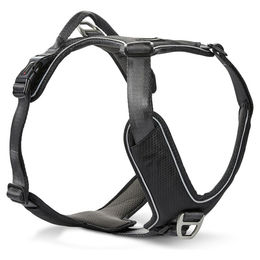 Wolters Active Pro Comfort Hundegeschirr aus Nylon Schwarz Grau Größe 4 für Hunde mit Brustumfang 55-65 cm – Bild 1 von 9