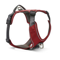 Produktbild von Wolters Active Pro Comfort Hundegeschirr Y-Geschirr aus Nylon rot grau Größe 60-75 cm