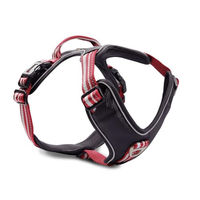 Produktbild von Wolters Active Pro Hundegeschirr Sportgeschirr aus Polyester rot schwarz XXL 80-95 cm