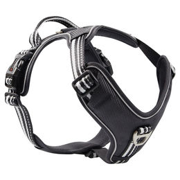 Produktbild von Wolters Active Pro Sportgeschirr für Hunde aus Polyester Schwarz Silber Größe 5