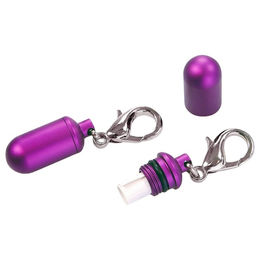 Produktbild von Wolters Aluminium-Adresshülse wasserfest in Rosa Lila Durchmesser 12 mm für kleine und mittlere Tiere