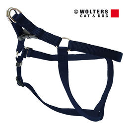 Produktbild von Wolters Basic One Touch Hundegeschirr aus Nylon Blau Größe L