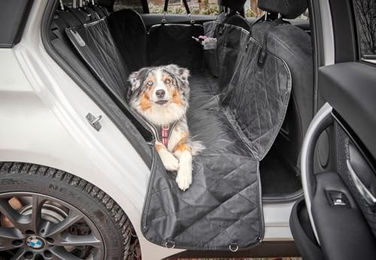 WOLTERS Clean Car Rücksitz-Schondecke aus Polyester wasserdicht Schwarz – Bild 1 von 7