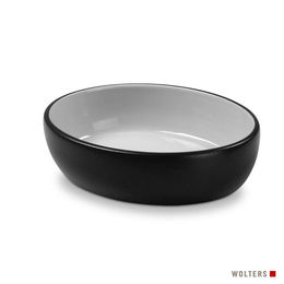 Wolters Diner Colour Katzennapf aus Keramik schwarz grau 300 ml - 300 ml – Bild 1 von 8