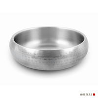 Produktbild von Wolters Diner Steel Hund Napf aus Edelstahl gehämmert Silber Größe L 1,3 Liter - 1,3 l