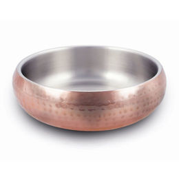 Wolters Diner Steel Hund Napf Edelstahl Kupfer gehämmert 1,3 l - 1,3 l – Bild 1 von 5