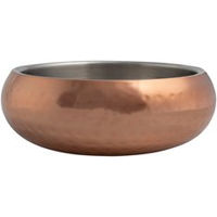 Produktbild von Wolters Diner Steel Hundenapf aus Edelstahl Kupfer gehämmert Größe M - 0,75 l