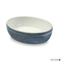 Produktbild von Wolters Diner Stone Futternapf für Katzen aus Keramik Blau 300 ml - 0,3 l