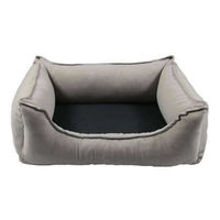 Produktbild von Wolters Dog Lounge Noble Stripes Hundebett aus Baumwolle Beige Grau Größe S