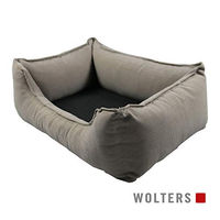 Produktbild von Wolters Dog Lounge Noble Stripes Hundebett aus Baumwolle Größe M Beige/Grau