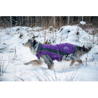 Produktbild von Wolters Dogz-Wear Skijacke für Hunde Wintermantel wasserdicht Lila-Grau Größe 42