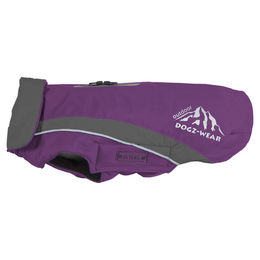 Wolters Dogz-Wear Skijacke Hund Wintermantel wasserdicht lila grau Rückenlänge 46 cm – Bild 1 von 5
