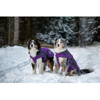 Produktbild von Wolters Dogz-Wear Skijacke Wintermantel für Hunde lila grau waterproof Polyester Größe Mini
