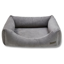 Produktbild von Wolters Dream-Well Heaven Hundebett aus Velours in Dunkelgrau Größe XL