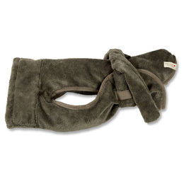 Wolters Easy Clean Hundebademantel aus Baumwolle braun Größe L – Bild 1 von 4