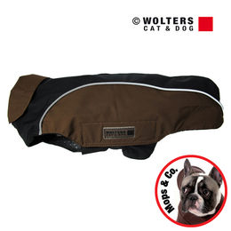 Produktbild von Wolters Easy Rain Regenjacke für Hunde aus Polyester in Schwarz/Braun