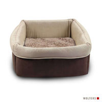 Produktbild von Wolters Eco-Well Bio Hundekorb und Katzenbett aus Baumwolle braun/beige Größe M
