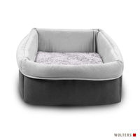 Produktbild von Wolters Eco-Well Bio Hundekorb und Katzenbett aus Baumwolle Grau Größe M