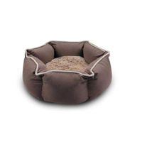 Produktbild von WOLTERS Eco-Well Bio Katzen- und Hundebett aus Baumwolle Größe S Grau/Braun