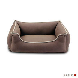 Produktbild von Wolters Eco-Well Hundebett aus Bio-Baumwolle braun/beige Größe XL